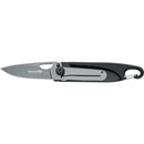 Fox Knives Brand Baroni folding knife titanium coated 440 steel zytel black handle - GoMilitar
