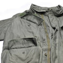 Genuine Belgian army field jacket M64 military cotton waterproof parka Olive OD - GoMilitar