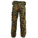 Genuine Guinee Bissau army digital savana camo RipStop pants with cargo pockets and adjustable waist and cuffs