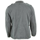 Genuine Swiss army work jacket denim military jacket grey vintage surplus - GoMilitar