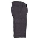 Black MFH brand German military style Bermuda shorts made of sturdy ripstop cotton with multiple pockets.