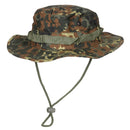 Chapeau militaire MFH à bord matelassé multiple, boucles circonférentielles, camouflage Flecktarn