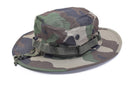 Military style lightweight boonie hat in CCE camo with adjustable chinstrap and durable ripstop fabric for outdoor use