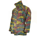Original Belgian Army M90 field jacket parka in jigsaw camo, durable military surplus for outdoor use