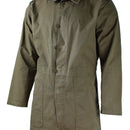 Original Dutch Army olive green overall suit with adjustable waist, durable fabric, and practical military design