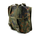 Original German army flecktarn camo combat bag with secure buckles and durable military surplus webbing system