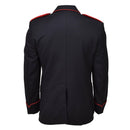 Veste de cérémonie originale des carabiniers militaires italiens en laine noire à rayures rouges NEUF