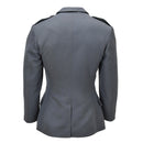 Veste formelle militaire suisse originale, 4 poches, épaulettes, gris