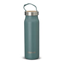 Primus Klunken 500ml vacuum flask in teal stainless steel with rope handle, ideal for hiking and camping outdoors