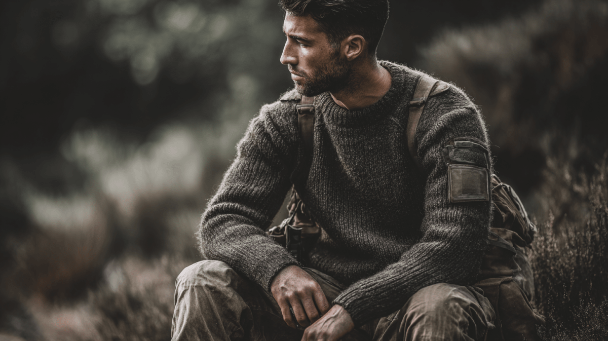 Military Surplus Sweater Wool Pullover Outdoor Cold Weather