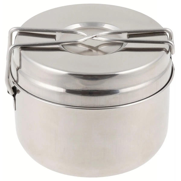 Original Czech Army stainless steel mess tin set camping outdoor cooking pot pan