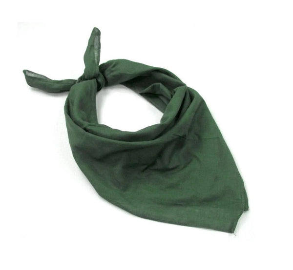 Véritable foulard bandana militaire suédois 80x80cm vert léger et respirant NEUF