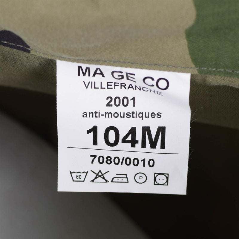 Véritable veste de combat F2 de l'armée française fatigue camouflage CE surplus militaire NEUF