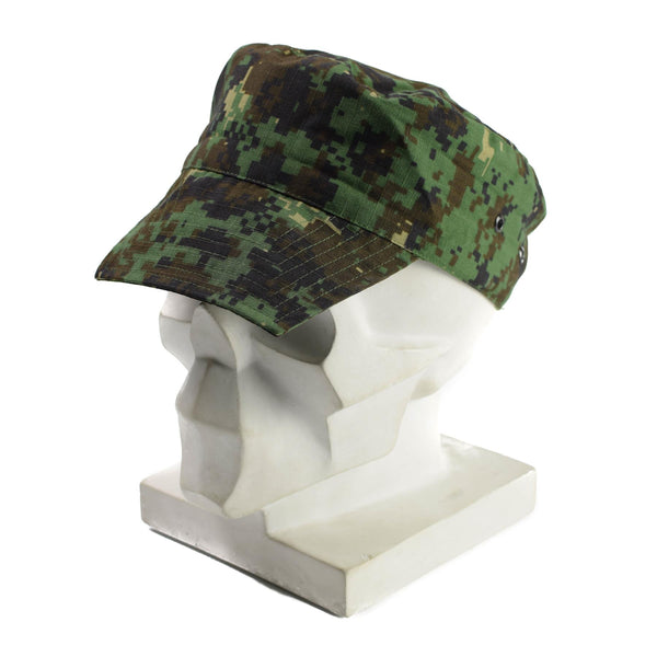 Véritable casquette militaire de l'armée de Guinée-Bissau ripstop camouflage jungle chapeau militaire neuf