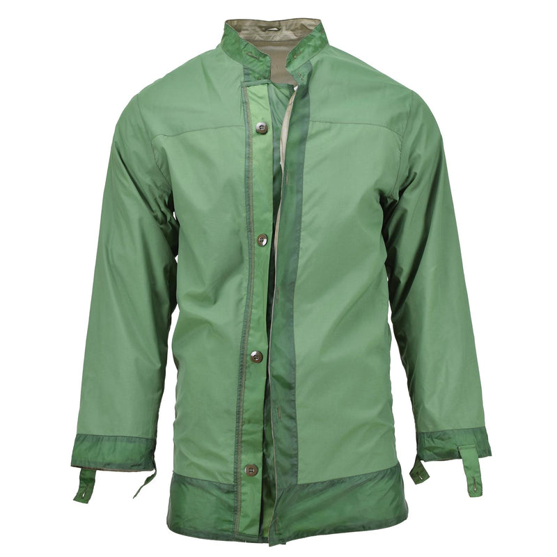 Veste militaire de combat imperméable en PTFE avec doublure de parka Olive OD de l'armée néerlandaise authentique