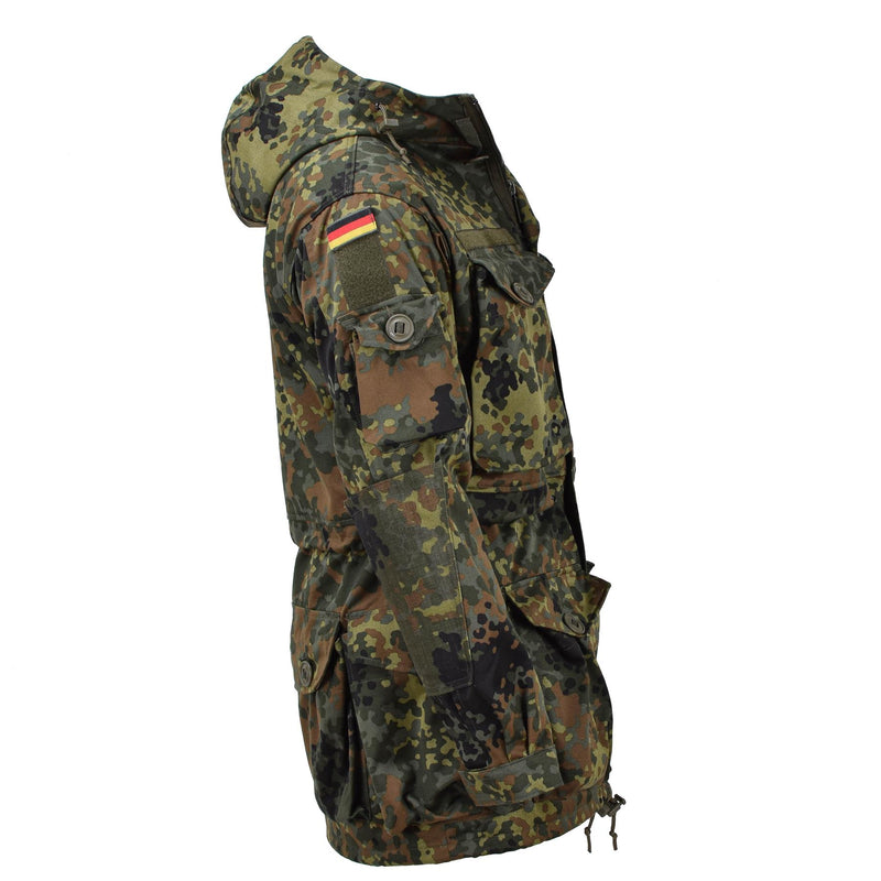 Veste tactique militaire à capuche KSK de Leo Kohler avec camouflage flecktarn