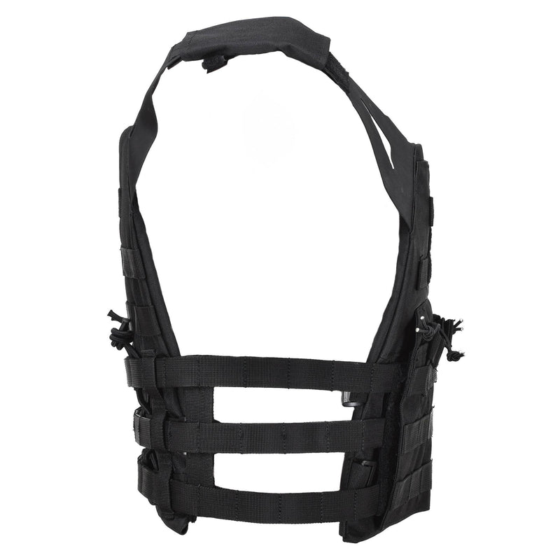 Gilet tactique de combat modulaire pour porte-plaques militaire MIL-TEC GEN II Noir
