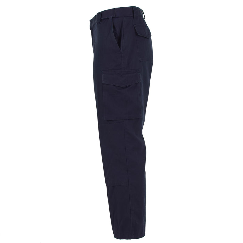 Pantalon de police britannique authentique, pantalon d'uniforme bleu léger, surplus militaire