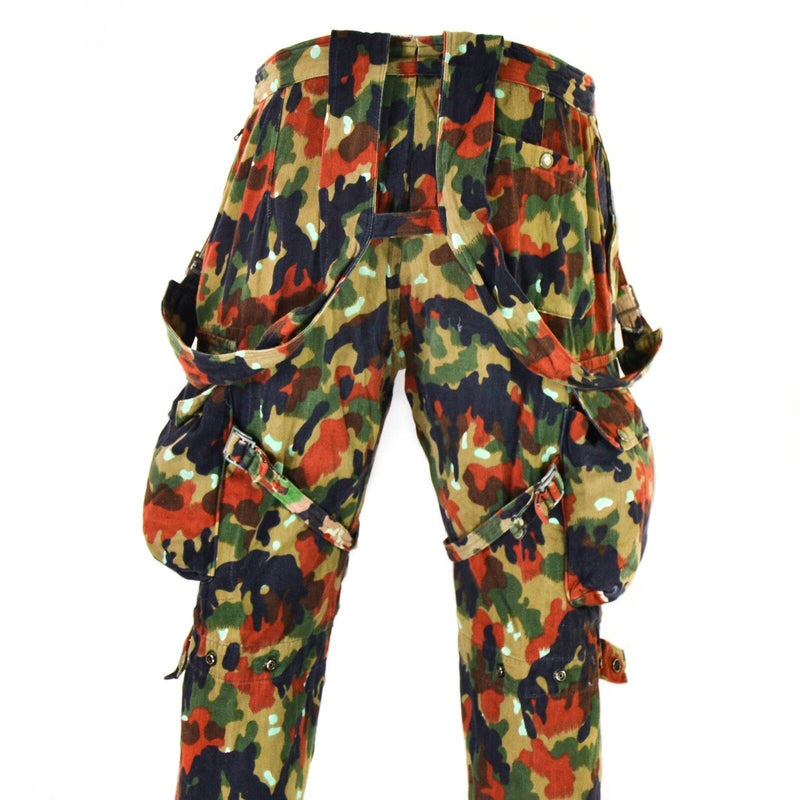 Pantalon de combat authentique de l'armée suisse M70 Pantalon de sniper camouflage de combat suisse