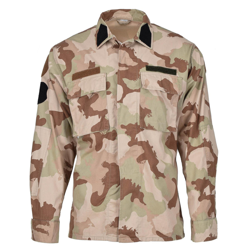 Veste tactique militaire hongroise originale, chemise de combat camouflage désert légère