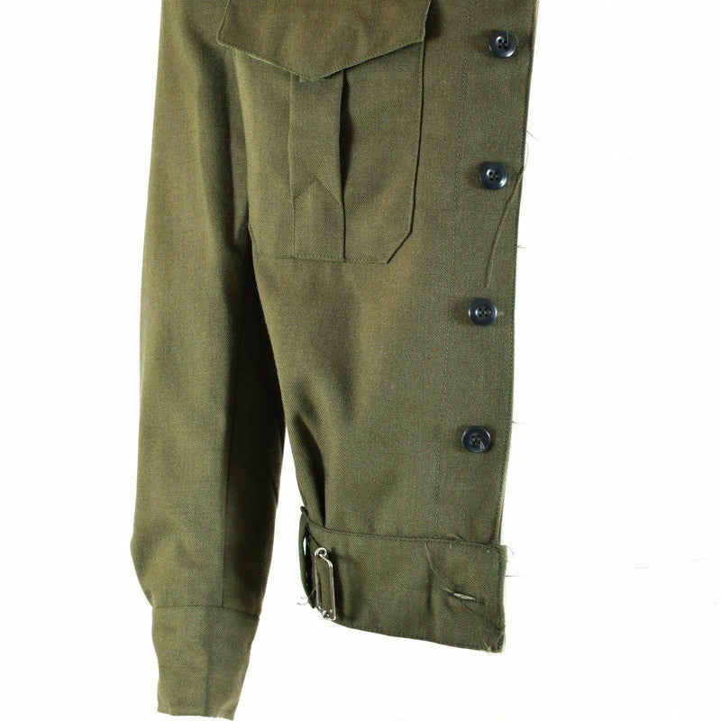 Genuine Greek army Field Ike jacket gabardine wool blaze Olive military NEW