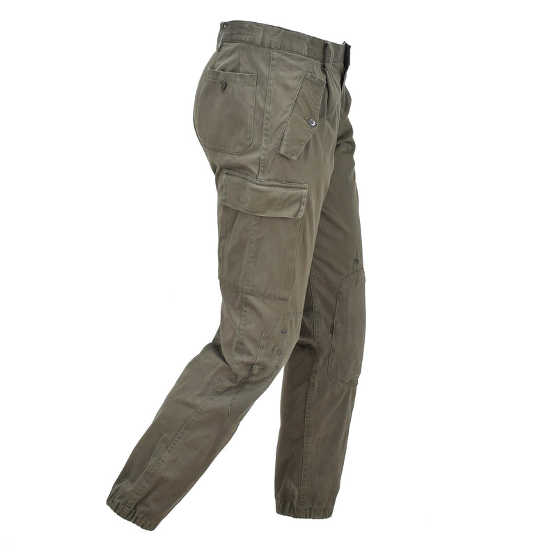 Pantalon de travail militaire italien original, pantalon cargo renforcé pour uniforme de travail