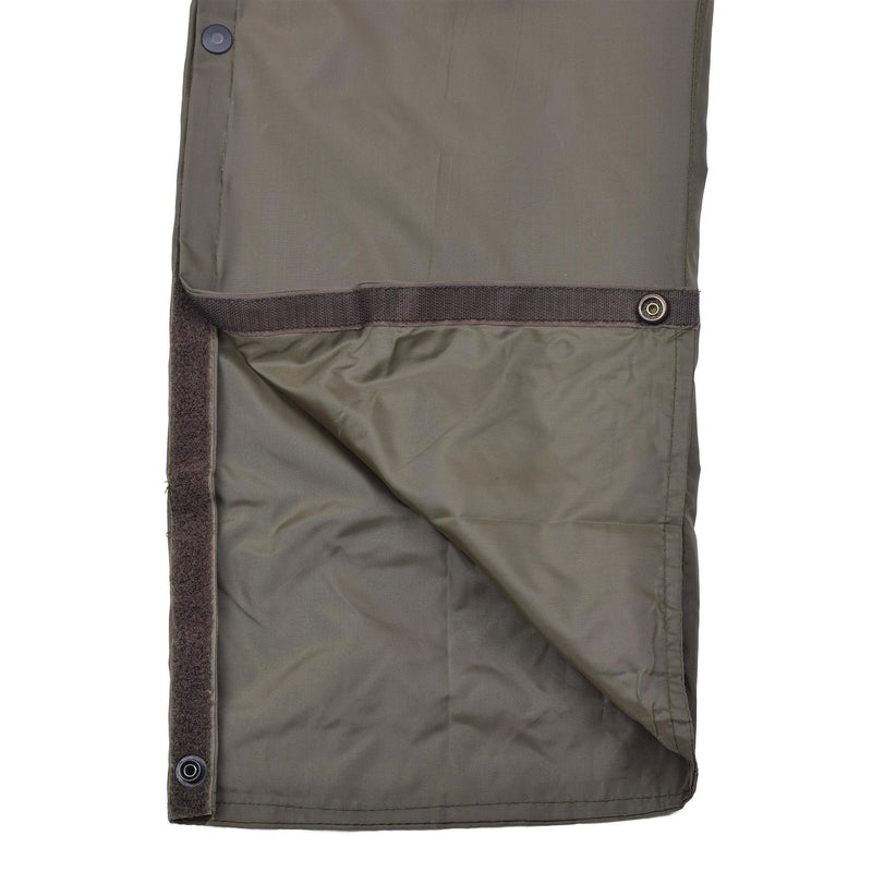 Pantalon de pluie de l'armée de l'air italienne authentique, pantalon imperméable doublé OD NEW