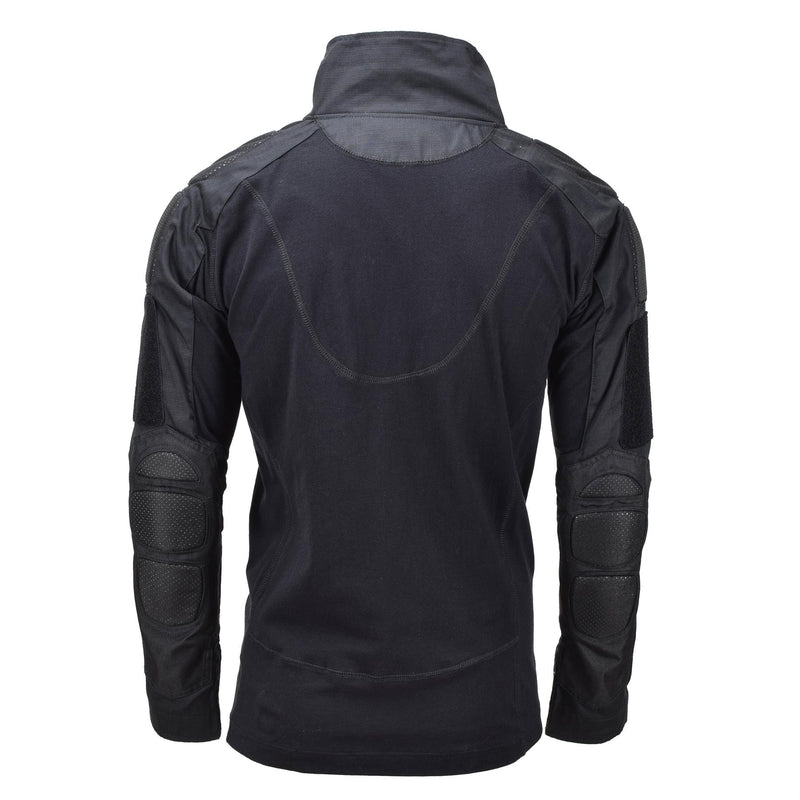 Chemise de combat tactique durable de style militaire de marque Mil-Tec Chimera noire