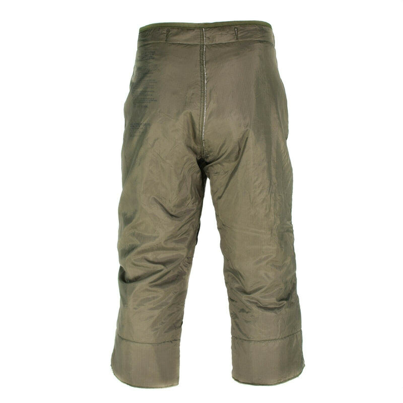 Doublure de pantalon matelassée d'origine de l'armée américaine M65 M 1951 doublure thermique chauffe-couette 3/4