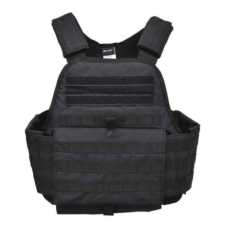 MIL-TEC tactical defence plate carrier vest combat equipment system Black