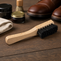 Saphir Mud Remover Brush Shoe Care 15cm Beech Wood Handle Stiff Bristles