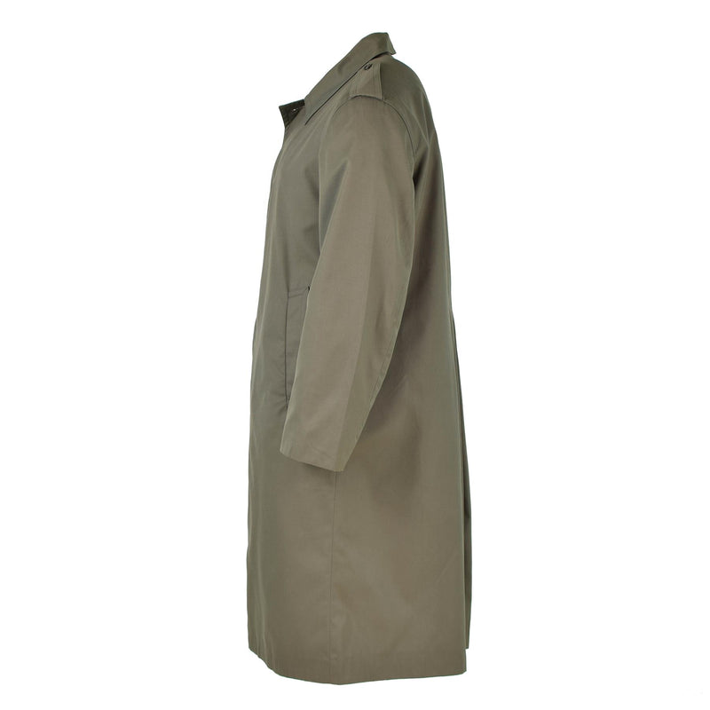Genuine French Military Rain Coat Army Trench coat Olive Waterproof Full Length