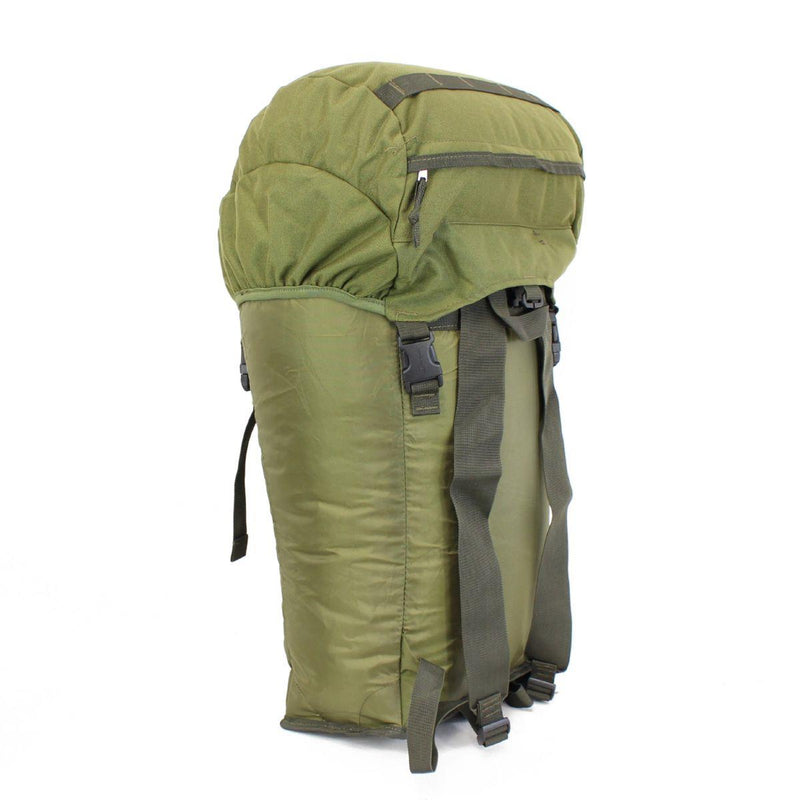 Sac à dos militaire hollandais d'origine avec bretelles couleur olive armée