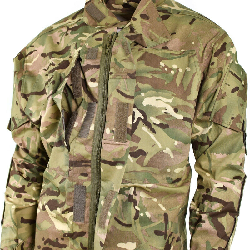 Véritable veste de combat de l'armée britannique MTP camouflage chemise de terrain militaire légère NEUF