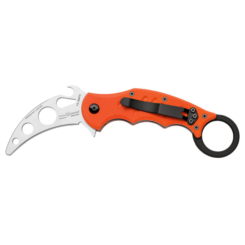 Couteau Karambit pliant Fox Knives FX-599 TK Lame en acier inoxydable AISI 420C