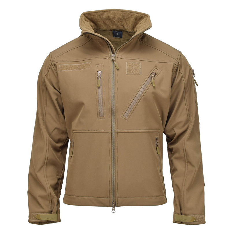Veste de randonnée à capuche style militaire MIL-TEC SCU14 Dark Coyote