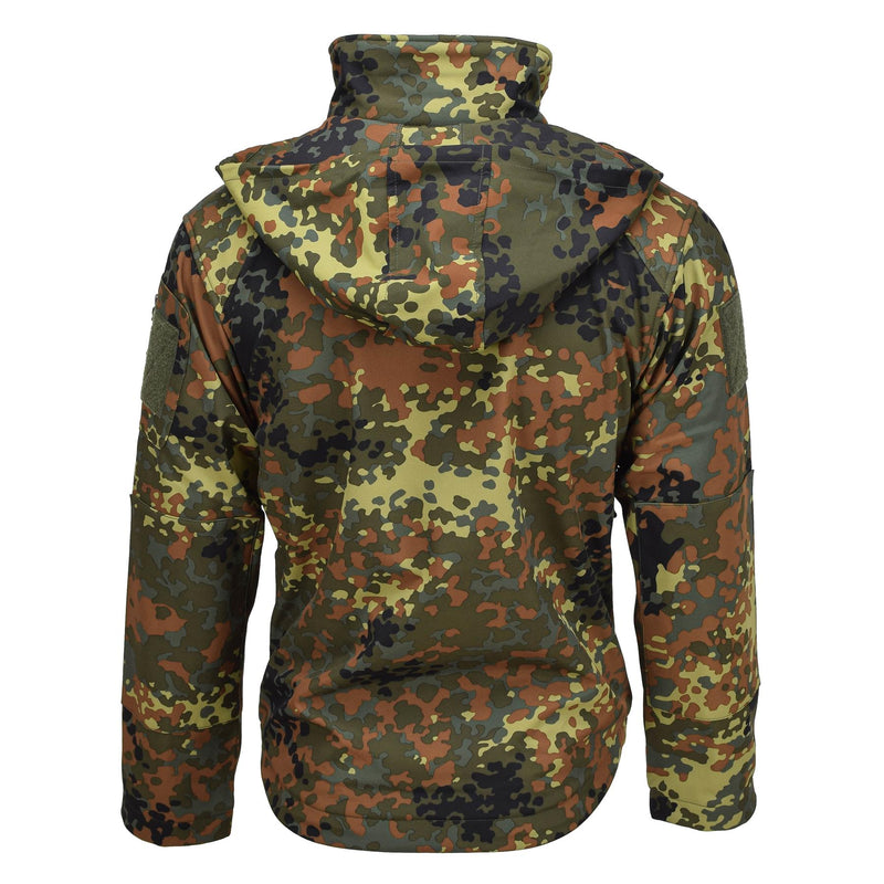 MIL-TEC Softshell jacket SCU 14 German flecktran camo outdoor hiking outerwear
