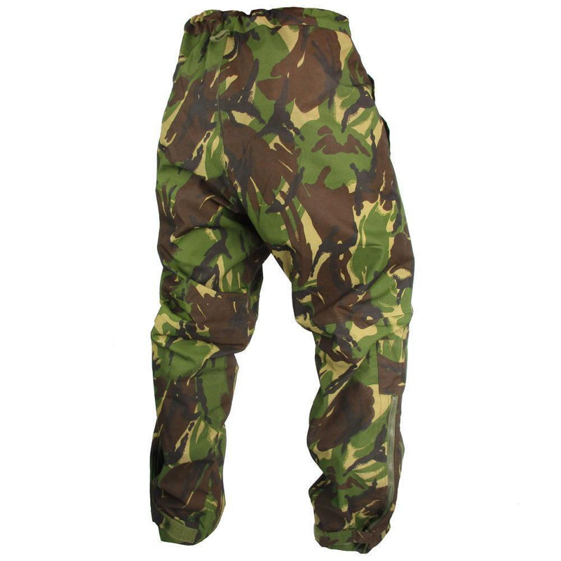 Original British army military combat DPM camo rain pants waterproof goretex
