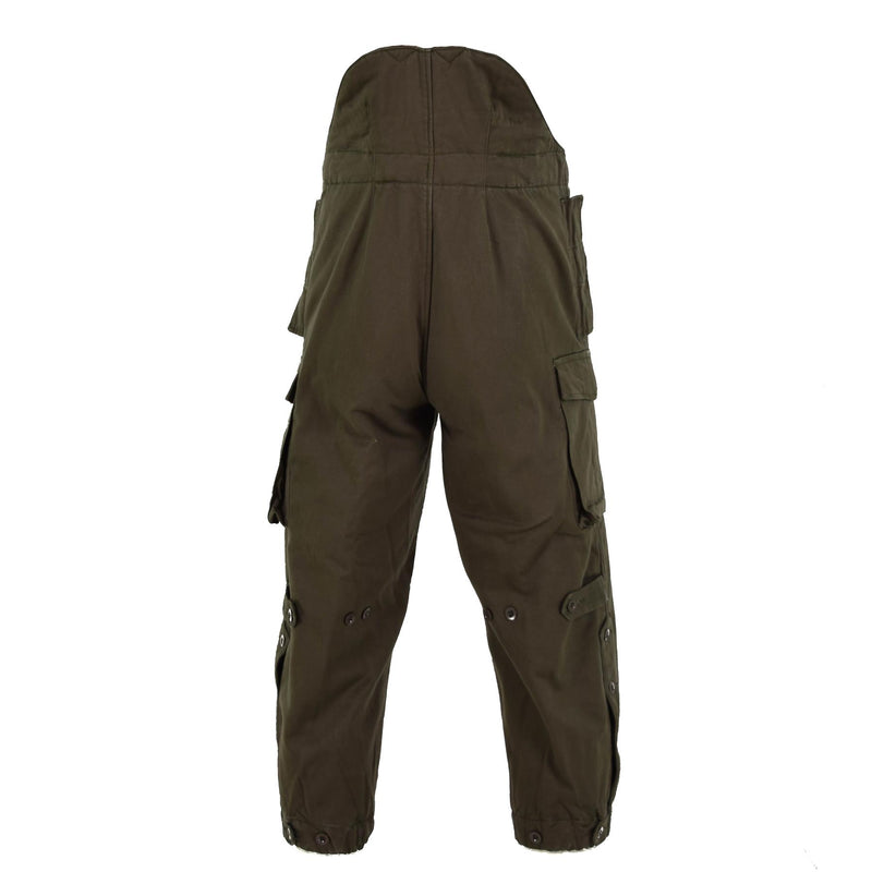 Pantalon thermique original de l'armée autrichienne Pantalon à bretelles pour temps froid de la Bundeswehr