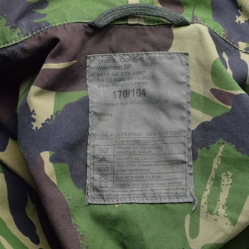 Veste de combat militaire DPM originale de l'armée britannique, parka coupe-vent