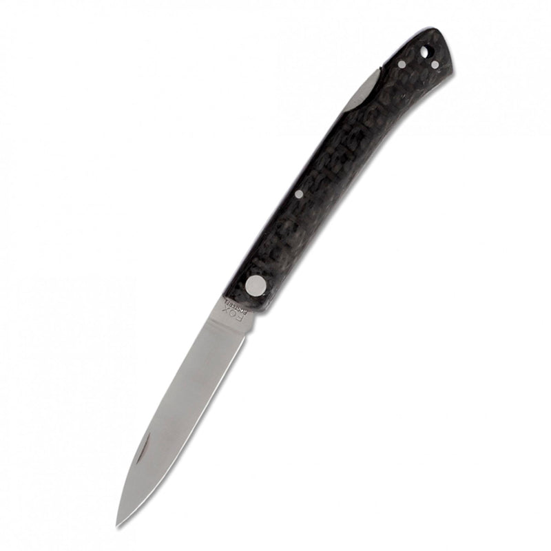 Couteau pliant Fox Knives Brand Italy en acier inoxydable 440C avec manche en fibre de carbone