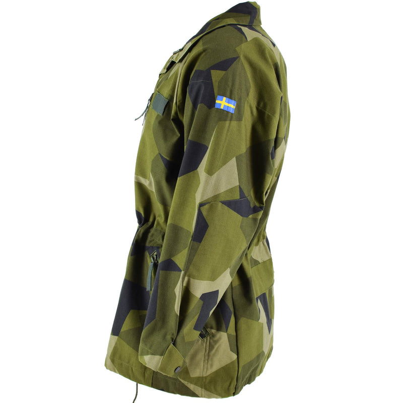 Veste lourde originale de l'armée suédoise M90 ​​avec camouflage éclaté pour troupes militaires sur le terrain NEUF