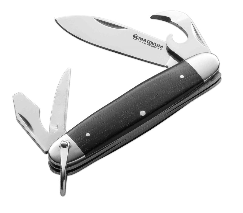 Couteau de poche multi-outil BOKER Classic Pocket Steel manche en bois de rose acier 440A