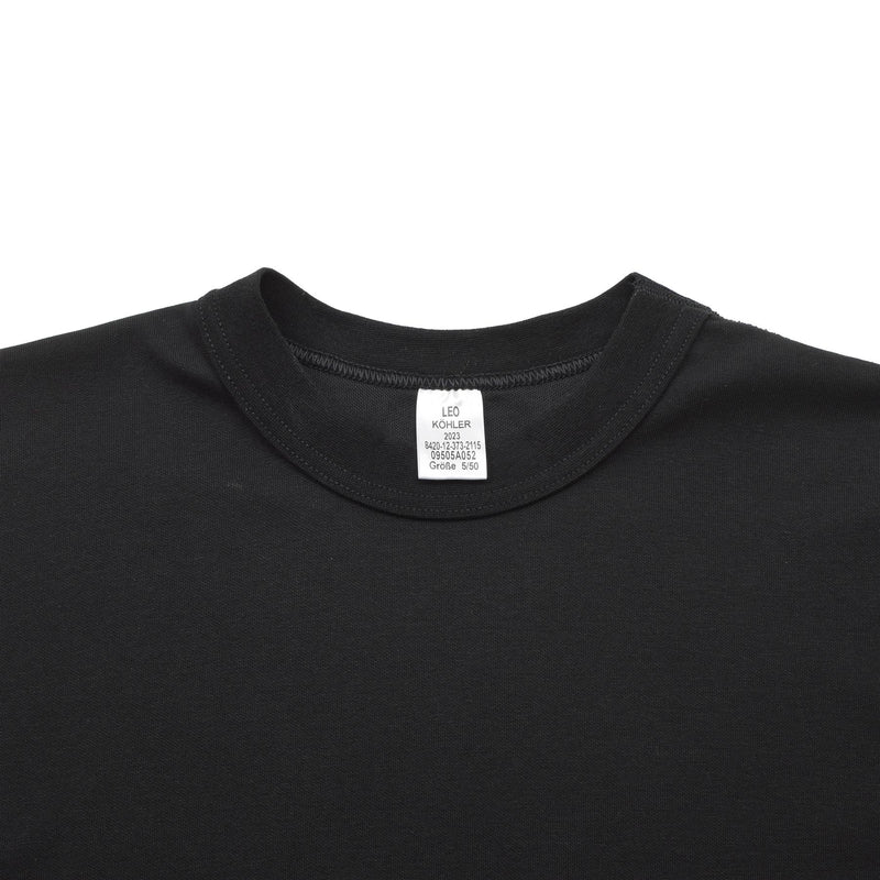 T-shirts militaires Leo Kohler, uniforme du personnel de l'armée, première couche de sous-vêtement noir