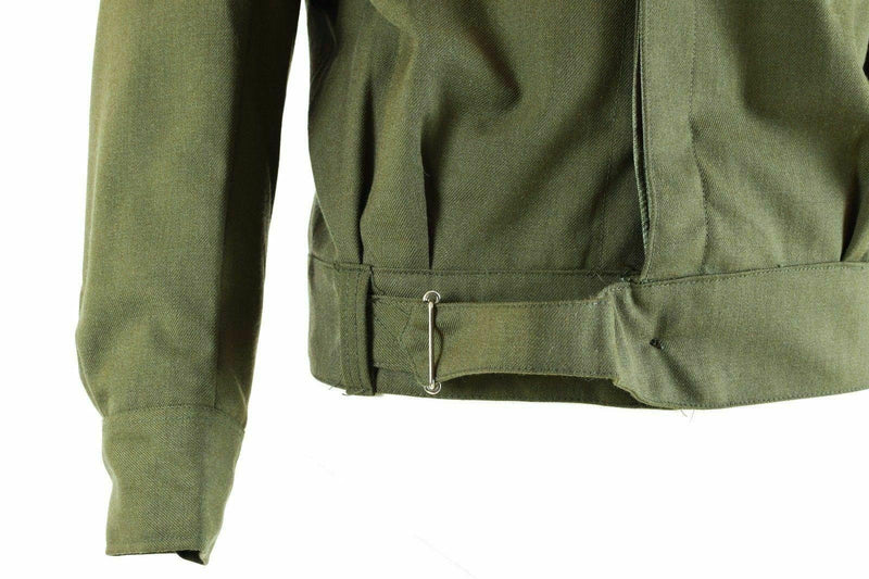 Genuine Greek army Field Ike jacket gabardine wool blaze Olive military NEW