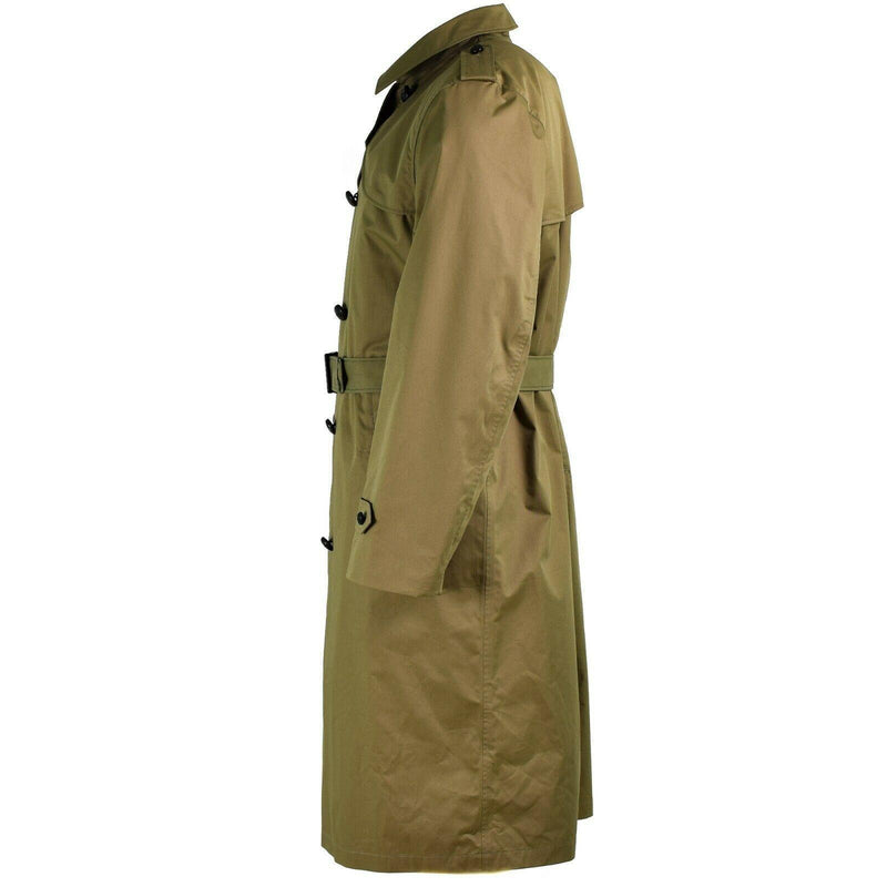 Manteau d'officier formel kaki de l'armée néerlandaise originale pour hommes avec doublure NEUF