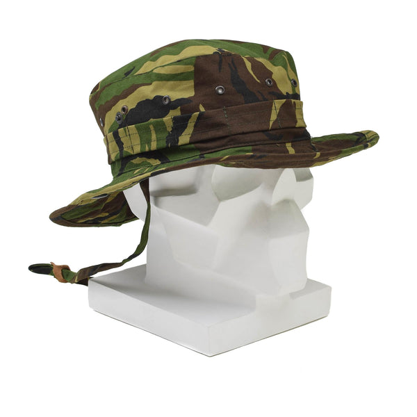 Véritable chapeau de boonie militaire néerlandais DPM camouflage Panama chapeau à rabat de cou à large bord NEUF
