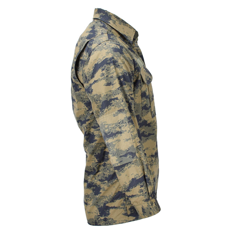 Veste tactique originale de l'armée turque en ripstop durable bleu camouflage numérique