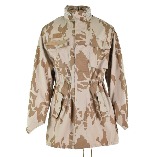 Veste parka coupe-vent originale de l'armée tchèque BDU camouflage désert surplus militaire NEUF