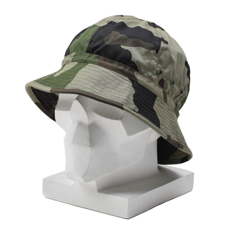 Chapeau de brousse souple militaire français d'origine CCE camo panama seau léger NEUF